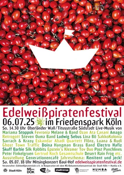 Das Festivalposter. Auf dem oberen Teil des Bi